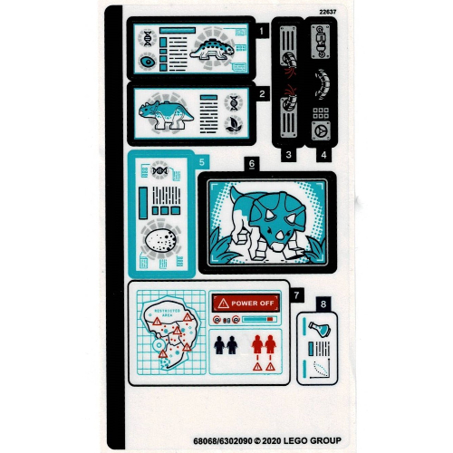 Sticker Sheet for Set 75939-1 ([No Color/Any Color])