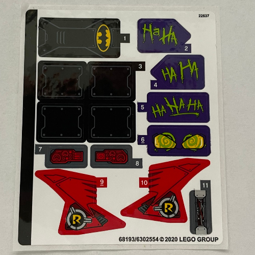 Sticker Sheet for Set 76159-1 ([No Color/Any Color])