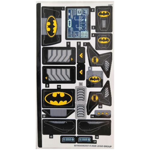 Sticker Sheet for Set 76160-1 ([No Color/Any Color])