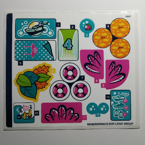 Sticker Sheet for Set 41433-1 ([No Color/Any Color])