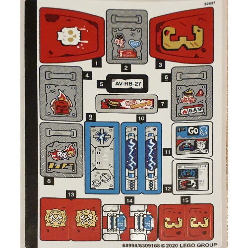 Sticker Sheet for Set 70436-1 ([No Color/Any Color])