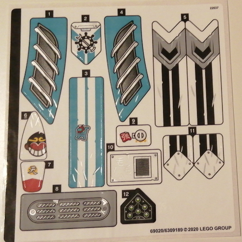 Sticker Sheet for Set 80014-1 ([No Color/Any Color])