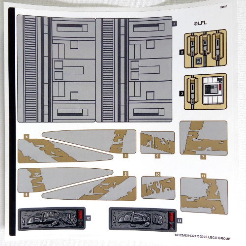 Sticker Sheet for Set 75292-1 ([No Color/Any Color])