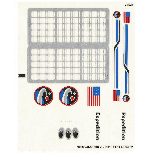 Sticker Sheet for Set 10231-1 ([No Color/Any Color])