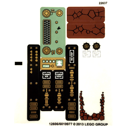 Sticker Sheet for Set 70502-1 ([No Color/Any Color])
