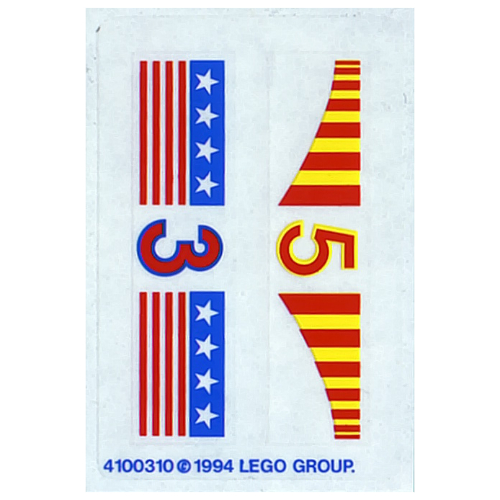Sticker Sheet for Set 1821-1 ([No Color/Any Color])