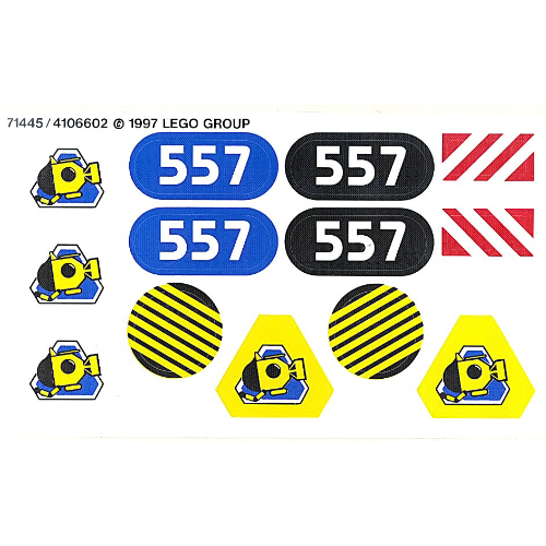 Sticker Sheet for Set 6557-1 ([No Color/Any Color])