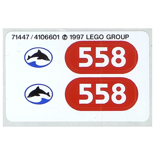 Sticker Sheet 1 for Set 6558-1 ([No Color/Any Color])