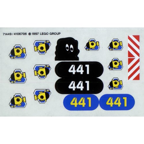 Sticker Sheet 1 for Set 6441-1 ([No Color/Any Color])