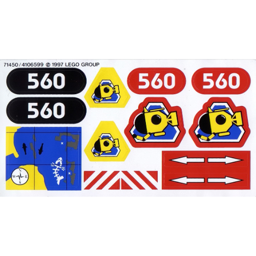 Sticker Sheet 1 for Set 6560-1 ([No Color/Any Color])