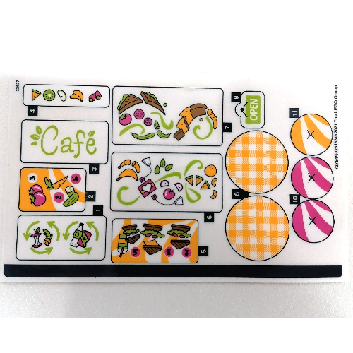 Sticker Sheet for Set 41444-1 ([No Color/Any Color])