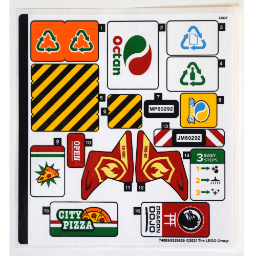 Sticker Sheet for Set 60292-1 ([No Color/Any Color])