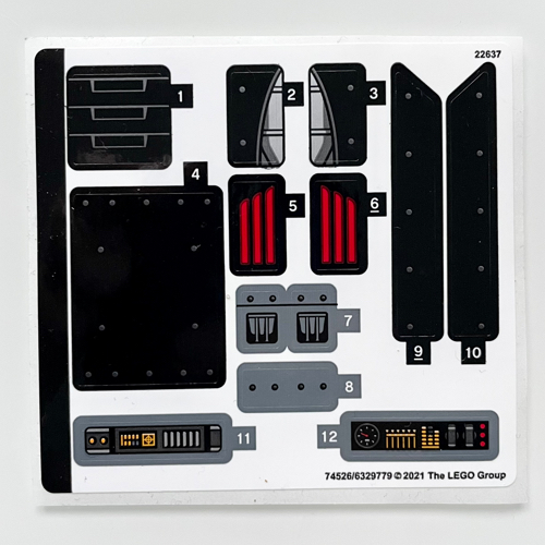 Sticker Sheet for Set 76181-1 ([No Color/Any Color])