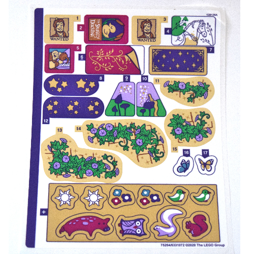 Sticker Sheet for Set 43187-1 ([No Color/Any Color])