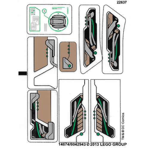 Sticker Sheet for Set 76009-1 ([No Color/Any Color])