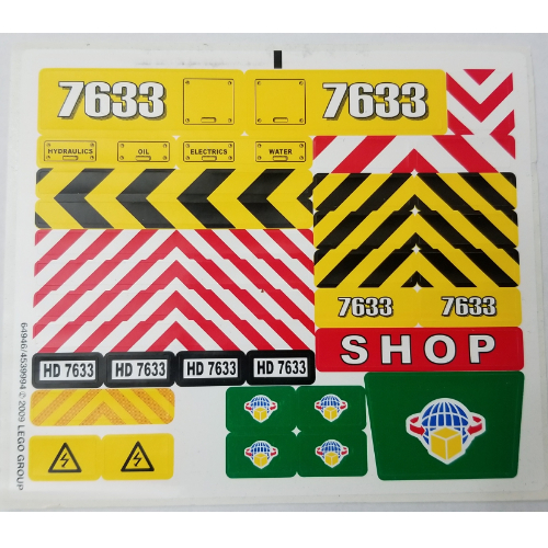 Sticker Sheet for Set 7633-1 ([No Color/Any Color])