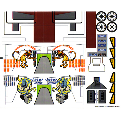 Sticker Sheet for Set 7676-1 ([No Color/Any Color])