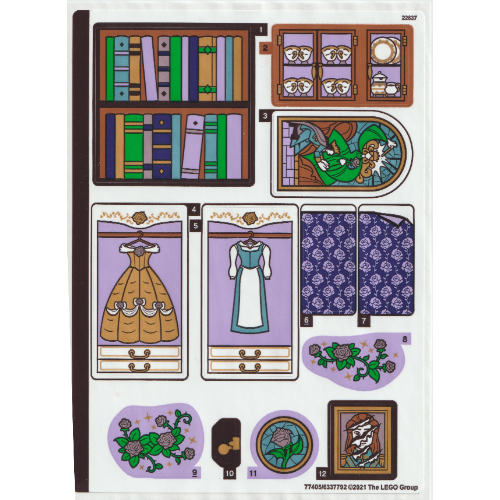 Sticker Sheet for Set 43196-1 ([No Color/Any Color])