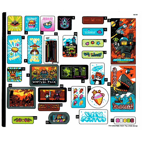 Sticker Sheet 1 for Set 71741-1 ([No Color/Any Color])