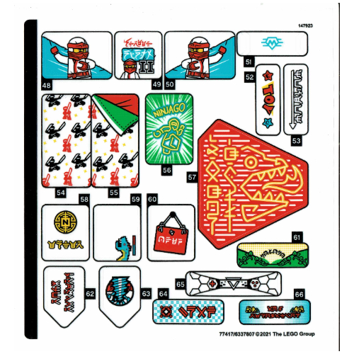 Sticker Sheet 3 for Set 71741-1 ([No Color/Any Color])