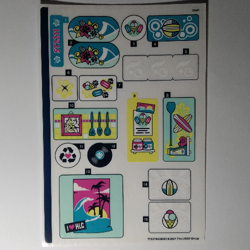 Sticker Sheet for Set 41693-1 ([No Color/Any Color])