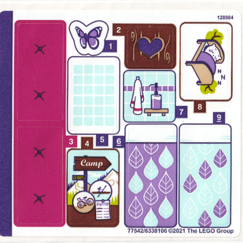 Sticker Sheet for Set 41679-1 ([No Color/Any Color])