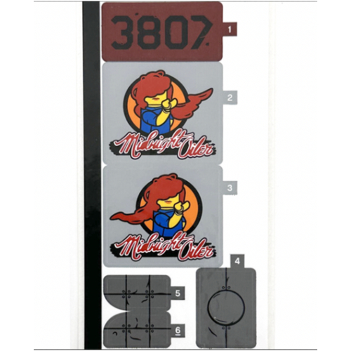 Sticker Sheet for Set 76947-1 ([No Color/Any Color])