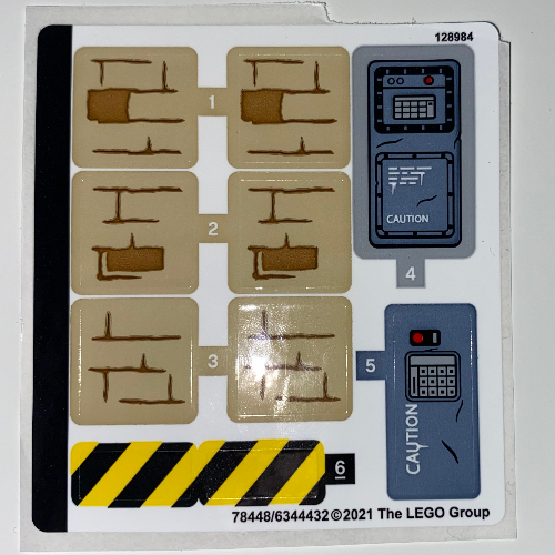 Sticker Sheet for Set 76948-1 ([No Color/Any Color])