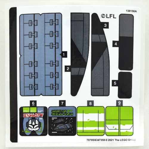 Sticker Sheet for Set 75314-1 ([No Color/Any Color])