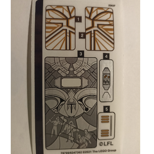 Sticker Sheet for Set 75310-1 ([No Color/Any Color])