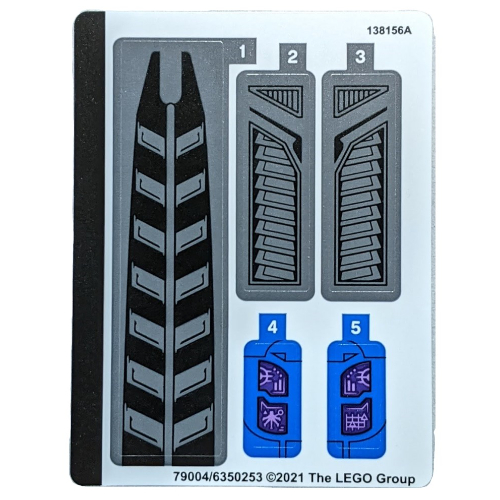 Sticker Sheet for Set 76186-1 ([No Color/Any Color])