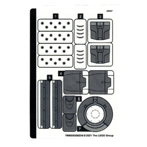 Sticker Sheet for Set 76190-1 ([No Color/Any Color])