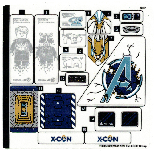Sticker Sheet for Set 76192-1 ([No Color/Any Color])
