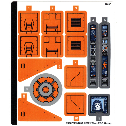 Sticker Sheet for Set 76193-1 ([No Color/Any Color])
