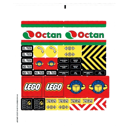 Sticker Sheet for Set 7939-1 ([No Color/Any Color])