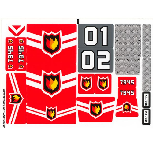 Sticker Sheet for Set 7945-1 ([No Color/Any Color])