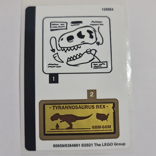 Sticker Sheet for Set 76940-1 ([No Color/Any Color])