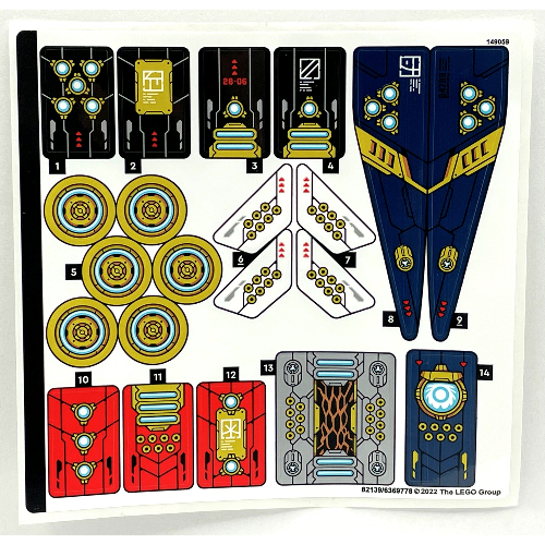 Sticker Sheet for Set 71765-1 ([No Color/Any Color])