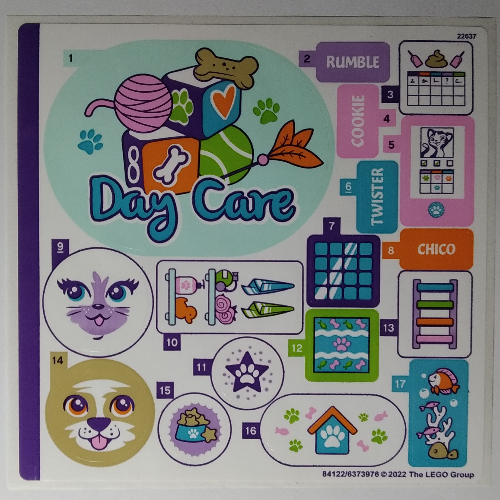 Sticker Sheet for Set 41718-1 ([No Color/Any Color])
