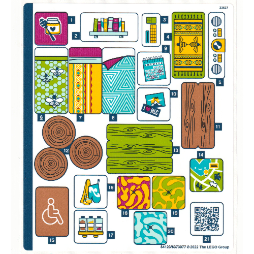 Sticker Sheet for Set 41703-1 ([No Color/Any Color])