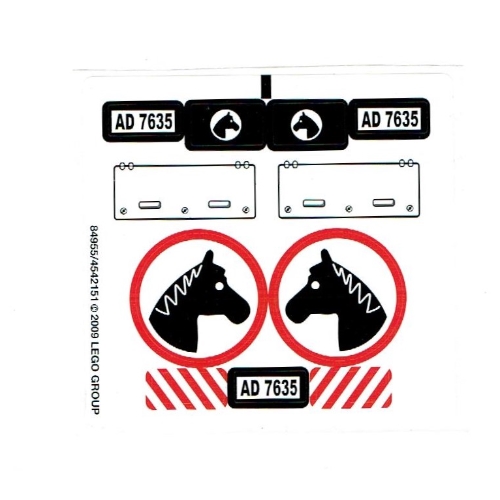 Sticker Sheet for Set 7635-1 ([No Color/Any Color])