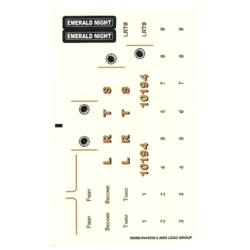 Sticker Sheet for Set 10194-1 ([No Color/Any Color])