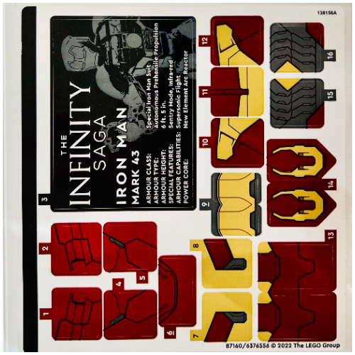 Sticker Sheet for Set 76206-1 ([No Color/Any Color])