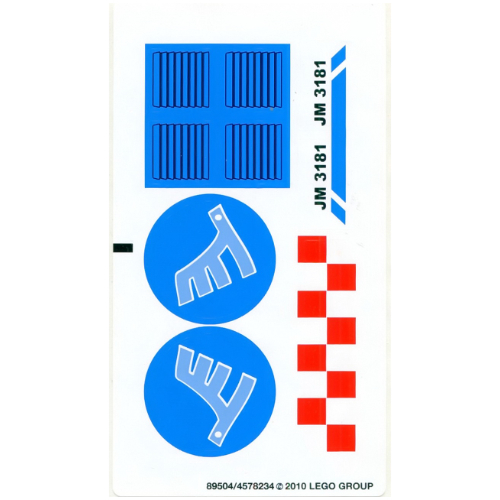 Sticker Sheet for Sets 3181-1, 3181-2 ([No Color/Any Color])