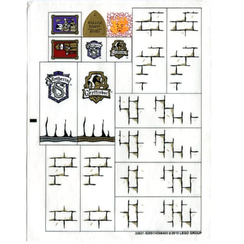 Sticker Sheet for Set 4842-1 ([No Color/Any Color])
