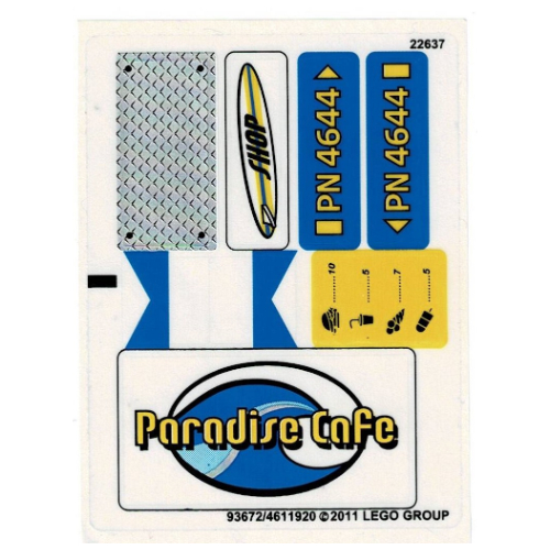 Sticker Sheet for Set 4644-1 ([No Color/Any Color])
