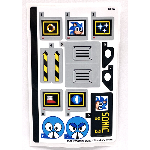 Sticker Sheet 1 for Set 21331-1 ([No Color/Any Color])
