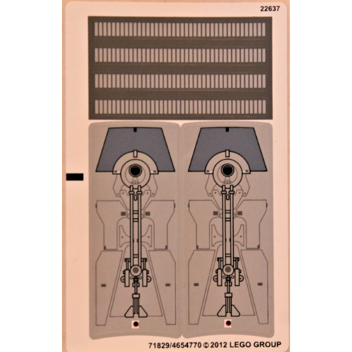 Sticker Sheet for Set 9490-1 ([No Color/Any Color])