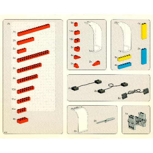 Activity Booklet 2 - Parts Tray Organizer Card - Set 9701 ([No Color/Any Color])