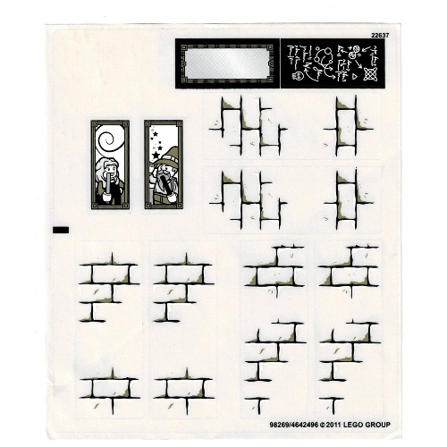 Sticker Sheet for Set 4867-1 ([No Color/Any Color])